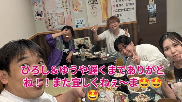 今週も始まりましたー！個室だけは御予約で空席有りませんがその他堀コタツ＆カウンターは空席有ります！御連絡お待ちしております。